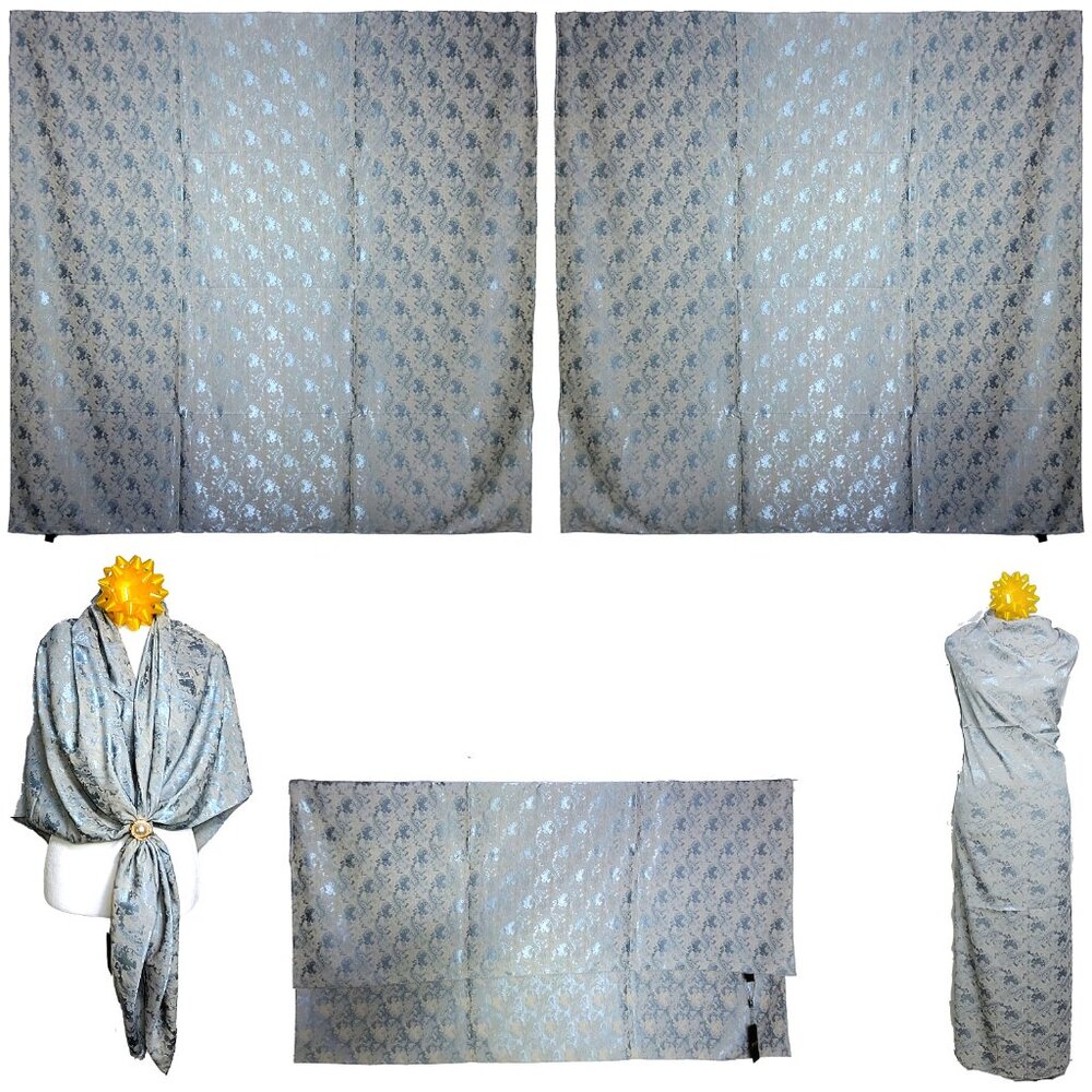 NWT Double Sided Silk Scarf 52"x52" Large Square Shawl Wrap 3008